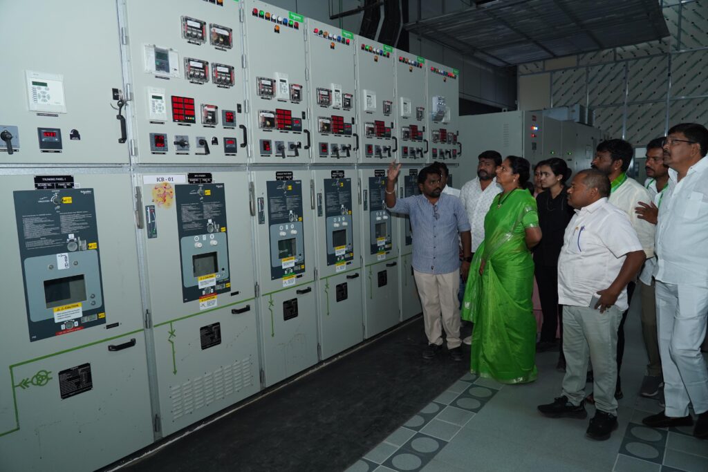 Kavitha Inspects Pump House Under Sita Rama Lift Irrigation Project in Pinapaka