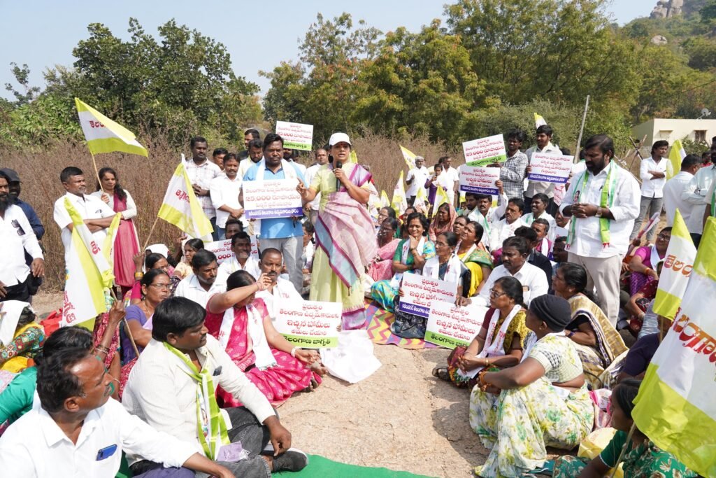Land struggle for Telangana activists spreads across districts says Kavitha