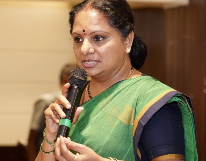 Kalvakuntla Kavitha reacts to Suryapet teachers road accident