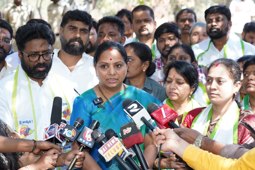 Kalvakuntla Kavitha demands all-party delegation to Delhi for BC Bills and 42 percent reservations