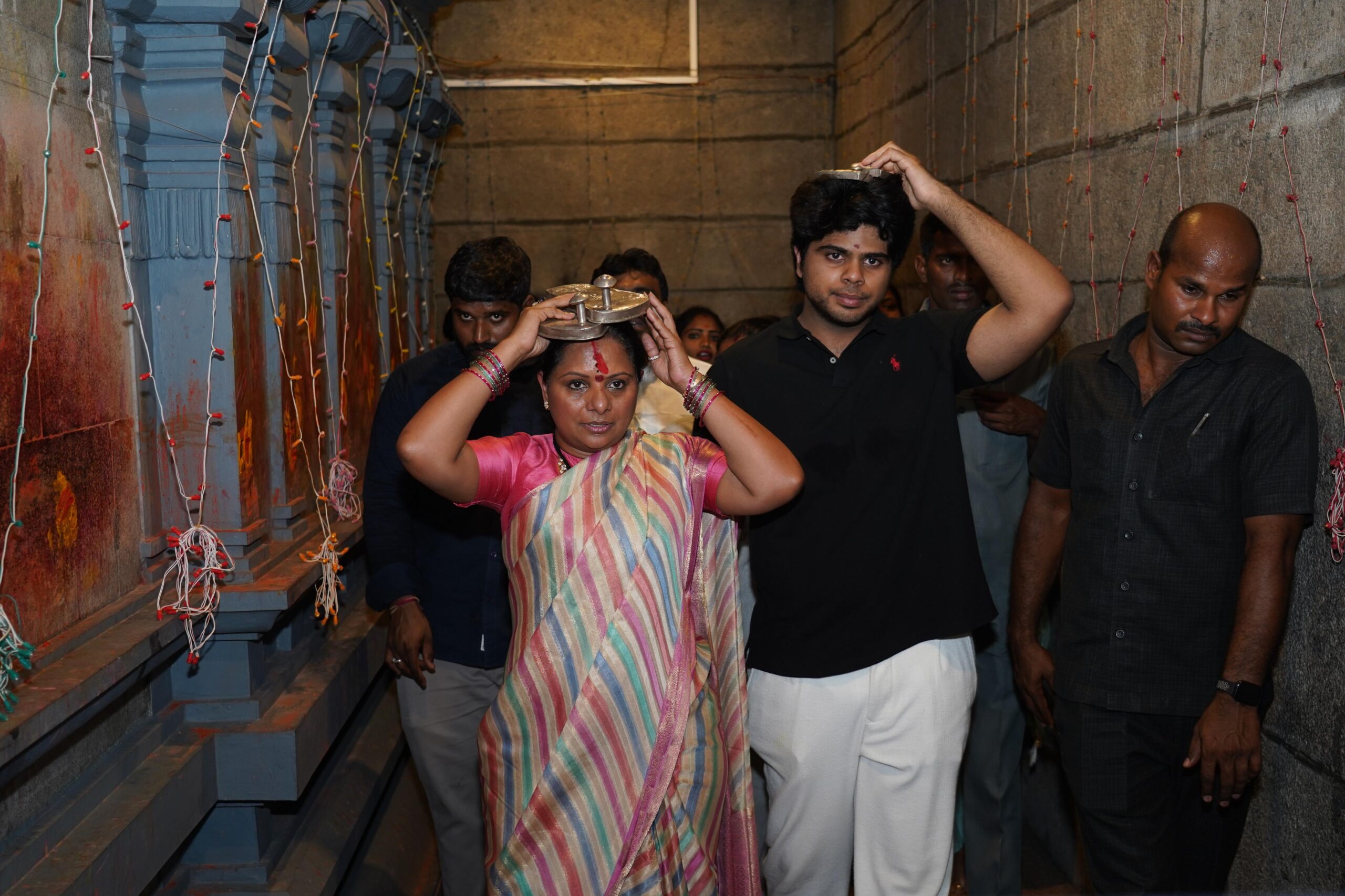 Kalvakuntla Kavitha begins Alipiri footpath walk to Tirumala and speaks about new political party in Telangana