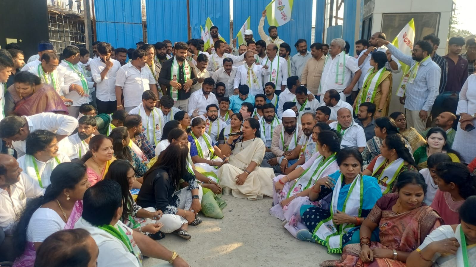 Kalvakuntla Kavitha arrested during protest against illegal construction on Musi river in Narsingi