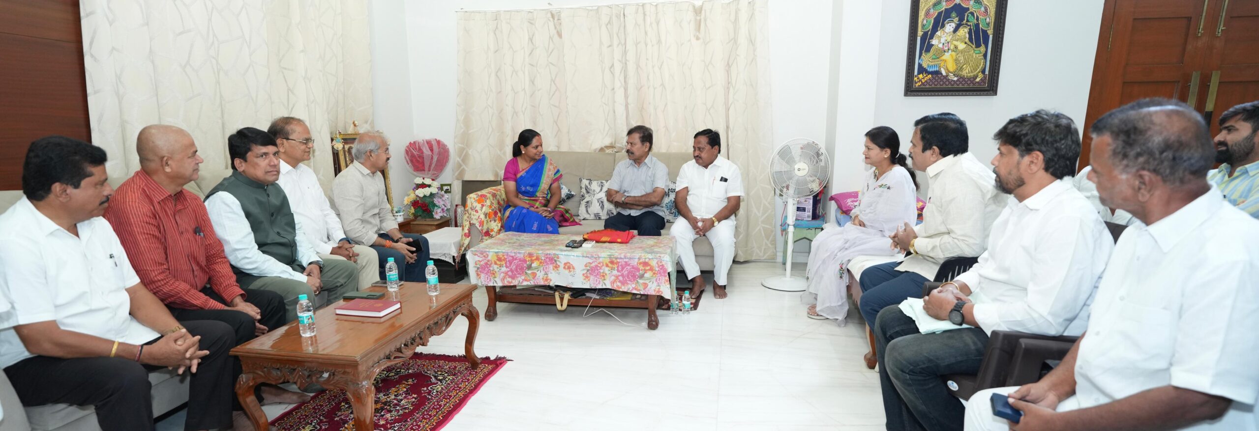 Kalvakuntla Kavitha meeting Banjara leaders in Hyderabad to discuss new political party and community representation