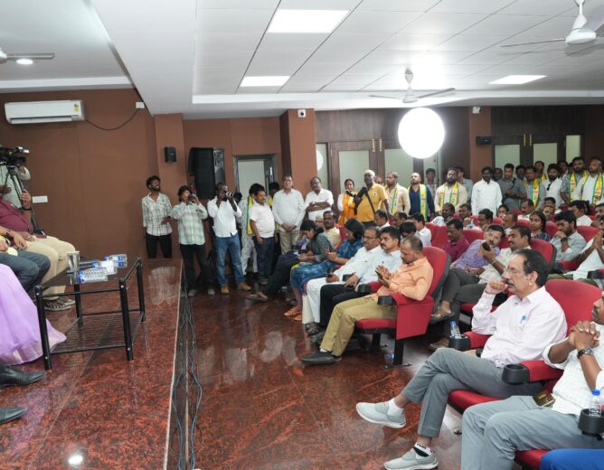 Kavitha speaks at Hyderabad press meet, promises free education and healthcare, criticizes KCR and Congress, and outlines her party’s future strategy