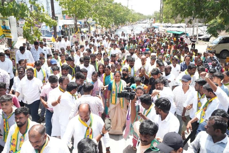 Public gathering attended by Telangana Rakshana Sena supporters in Moinabad