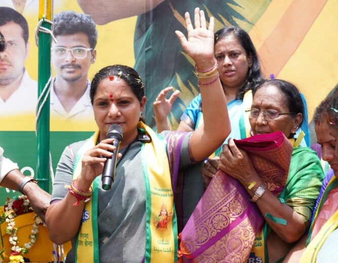 Kalvakuntla Kavitha reacted to the Hyderabad murders, questioned law and order, demanded accountability, and expressed support for Gandham Gopal's family.
