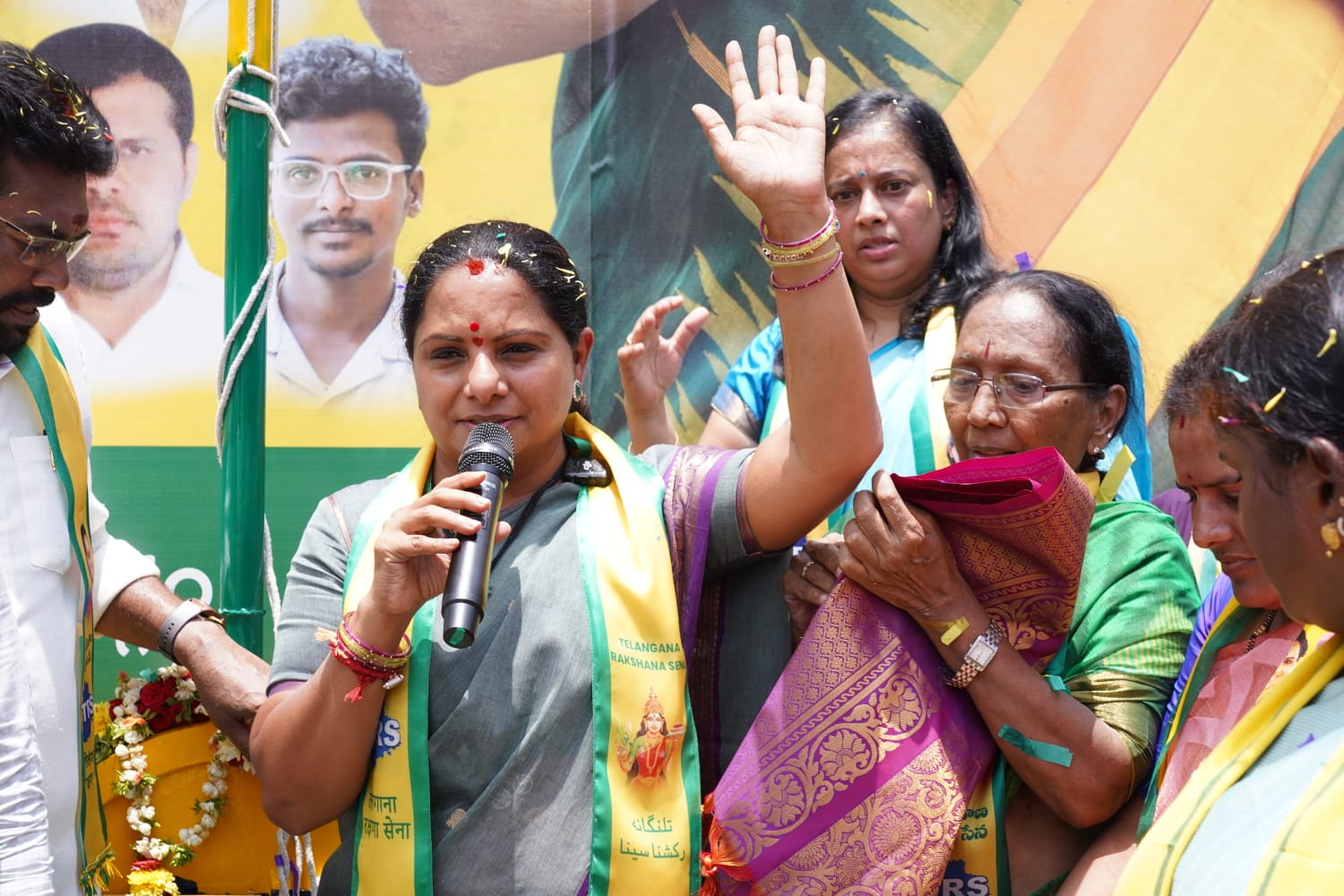 Kalvakuntla Kavitha reacted to the Hyderabad murders, questioned law and order, demanded accountability, and expressed support for Gandham Gopal's family.