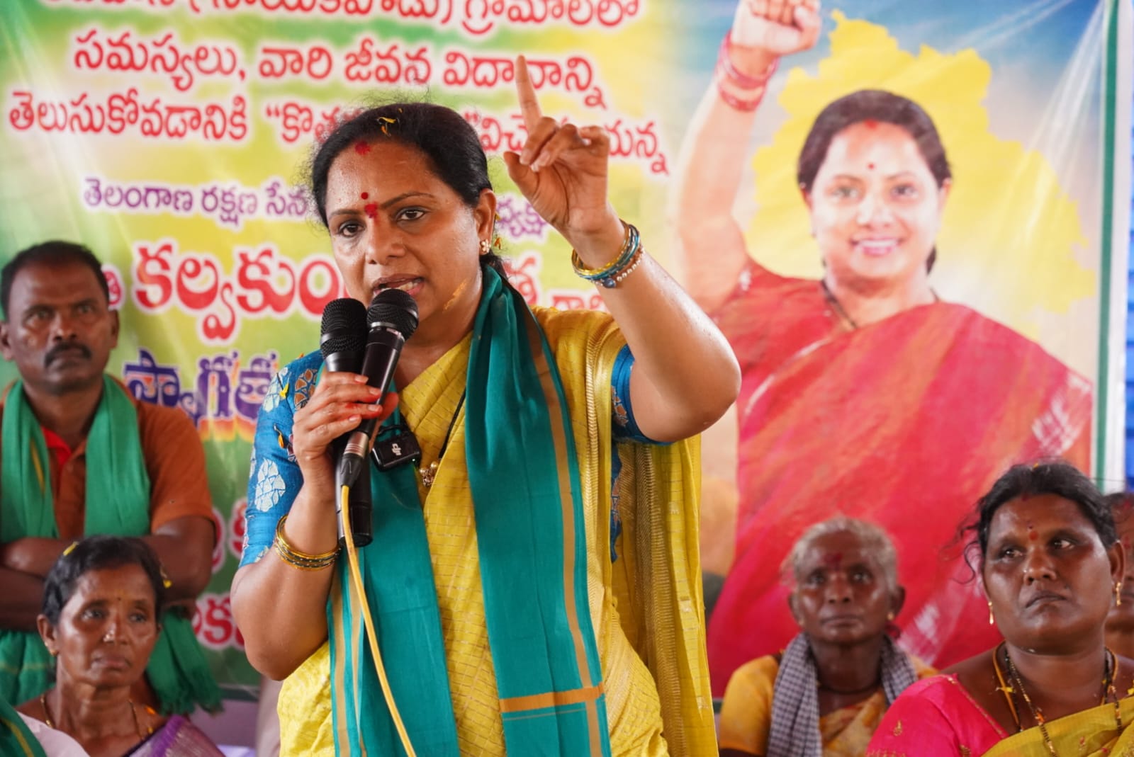 Kalvakuntla Kavitha meeting small rice millers in Hyderabad and addressing their concerns
